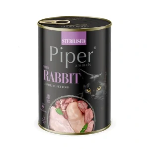 PIPER CAT STERILISED 400g králik konzerva pre sterilizované mačky