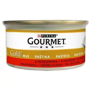 Nestlé GOURMET GOLD cat hovädzia paštéta konz.12x85 g