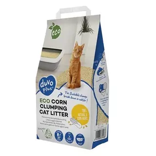 DUVO+ Eco hrudkujúca podstielka pre mačky z kukurice 3,5kg
