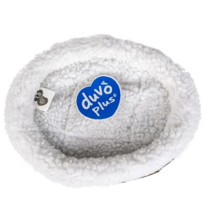 DUVO+ Oválne ležadlo z ovčej kože 61x50cm pre mačky