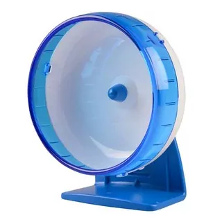 DUVO+ Tichý plastový kolotoč pre drobné hlodavce modrý priemer 17cm