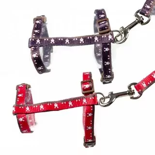 DUVO+ Postroj s vodítkom pre hlodavce 25-45cm/10mm - 120cm/10mm s motívom "zajačik" 1ks