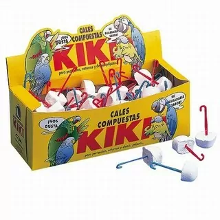 KIKI CALCIUM BLOCK minerálna kocka s plastovým držiakom na zavesenie
