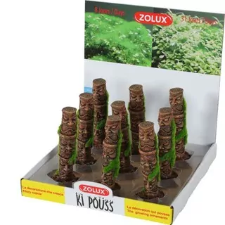 ZOLUX Dekorácia do akvária TOTEM 1 so živými semienkami machu 5,2 x 4,6 x 13,1cm