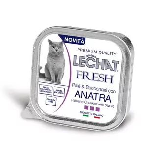 MONGE LECHAT FRESH Pate a kúsky kačica 100g pre dospelé mačky
