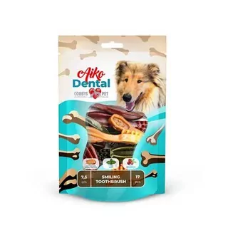 COBBYS PET AIKO Dental Smile toothbrush 7,5cm small 170g/ 17ks