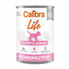 Calibra Dog Life  konz.Puppy&Junior Chicken&rice 6x400g