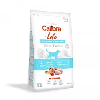 Calibra Dog Life Junior Medium Breed Chicken 12kg