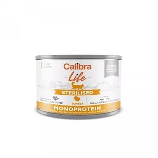 Calibra Cat Life  konz.Sterilised Turkey 6x200g