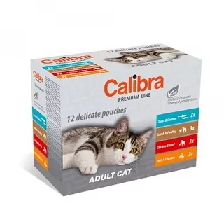 Calibra Cat kapsičky Premium Adult multipack 12x100g