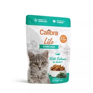 Calibra Cat Life kapsička Sterilised Salmon in gravy 96x85g