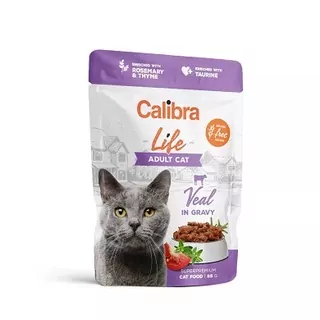 Calibra Cat Life kapsička Adult Veal in gravy 96x85g