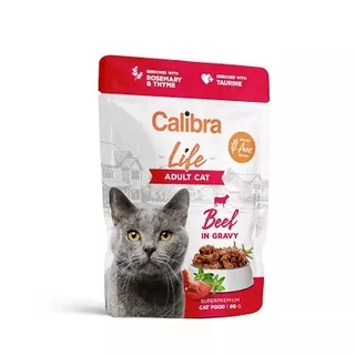 Calibra Cat Life kapsička Adult Beef in gravy 96x85g