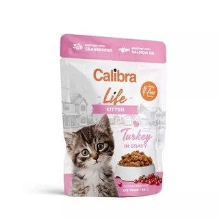 Calibra Cat Life kapsička Kitten Turkey in gravy 96x85g