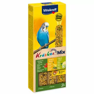 Vitakraft Kracker, andulka, sezam-byliny-kiwi, 3 ks