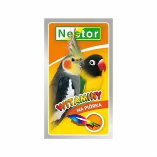 NESTOR VITAMIN NA PIÓRKA vitamíny na preperovanie pre korely a veľké papagáje 20g