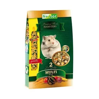 NESTOR PREMIUM Krmivo pre škrečky 1400ml/690g + Tyčinka Gratis