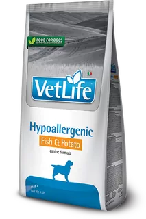 VET LIFE DOG HYPO FISH&POT 12KG GRN