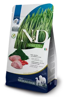 Farmina N&D dog SPIRULINA (GF) adult medium & maxi, lamb 7 kg