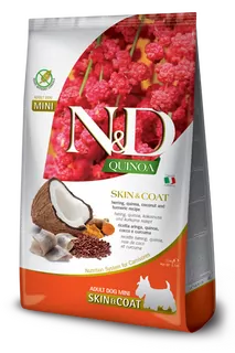 Farmina N&D dog QUINOA (GF) adult mini, skin & coat, herring & coconut 2,5 kg