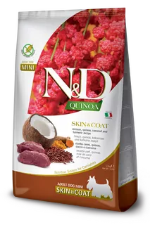 Farmina N&D dog QUINOA (GF) adult mini, skin & coat, venison & coconut 2,5 kg
