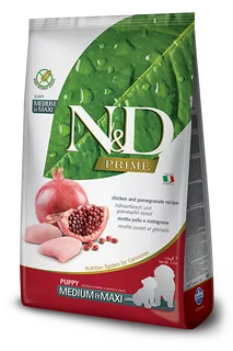 Farmina N&D dog PRIME (GF) puppy medium & maxi, chicken & pomegranate 12 kg