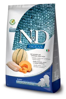 Farmina N&D dog OCEAN PUMPKIN (GF) puppy medium & maxi, cod & cantaloupe melon 2,5 kg