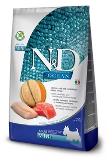 Farmina N&D dog OCEAN (GF) adult mini, salmon, cod & cantaloupe melon 7 kg