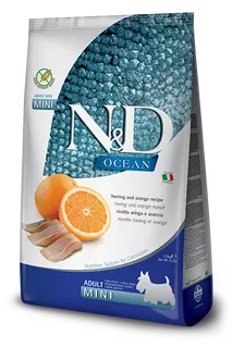 Farmina N&D dog OCEAN (GF) adult mini, herring & orange 2,5 kg