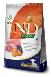 Farmina N&D dog PUMPKIN (GF) puppy mini, lamb & blueberry 7 kg