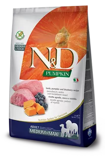 Farmina N&D dog PUMPKIN (GF) adult medium & maxi, lamb & blueberry 2,5 kg