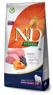 Farmina N&D dog PUMPKIN (GF) adult giant maxi, lamb & blueberry 12 kg