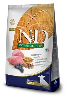 Farmina N&D dog AG puppy mini, lamb, spelt, oats & blueberry 2,5 kg
