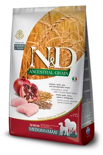 Farmina N&D dog AG senior medium & maxi, chicken, spelt, oats & pomegranate 2,5 kg