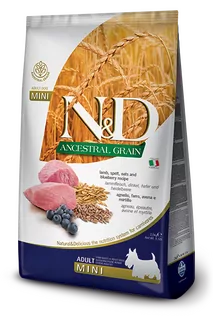 Farmina N&D dog AG adult mini, lamb, spelt, oats & blueberry 0,8 kg
