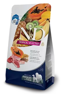 Farmina N&D dog TROPICAL SELECTION (AG) adult maxi & medium, lamb 10 kg