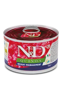 Farmina N&D dog QUINOA weight management konzerva 140g