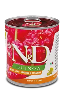 Farmina N&D dog QUINOA herring & coconut konzerva 285 g