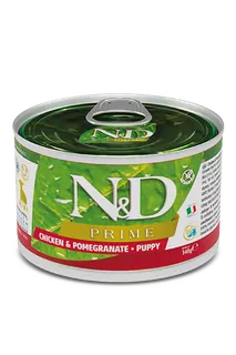 Farmina N&D dog PRIME puppy, chicken & pomegranate konzerva 140g