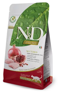 Farmina N&D cat PRIME (GF) adult, neutered, chicken & pomegranate 10 kg