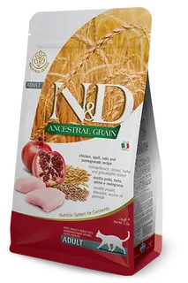 Farmina N&D cat AG adult, chicken, spelt, oats & pomegranate 5 kg