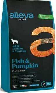 Alleva NATURAL dog adult medium & maxi fish & pumpkin 12 kg