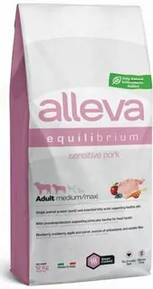 Alleva SP EQUILIBRIUM dog adult sensitive medium & maxi pork 12 kg