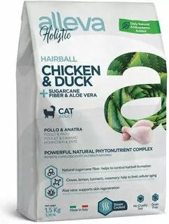 Alleva HOLISTIC cat hairball chicken & duck & sugarcane fiber & aloe vera 10 kg