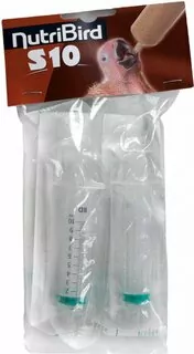 VL NutriBird S10 - injekčné striekačky pre ručné dokrmovanie - objem 10 ml,4 ks/bal