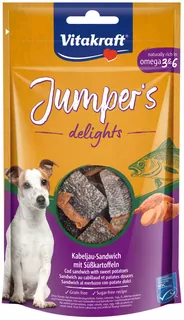 VITAKRAFT JUMPERS DELIGHTS SANDWICH RYBÍ 80G