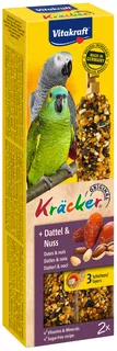 Vitakraft Kracker veľký papagáj ďatle + orechy 2 ks