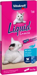 Vitakraft Liquid Snack omega 3-losos 6x15g