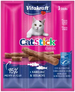 Vitakraft CAT STICK TRESKA-TRESKA TM. 3X6G