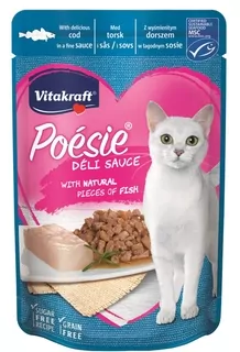 Vitakraft POÉSIE DÉLICE SAUCE TRESKA 85G